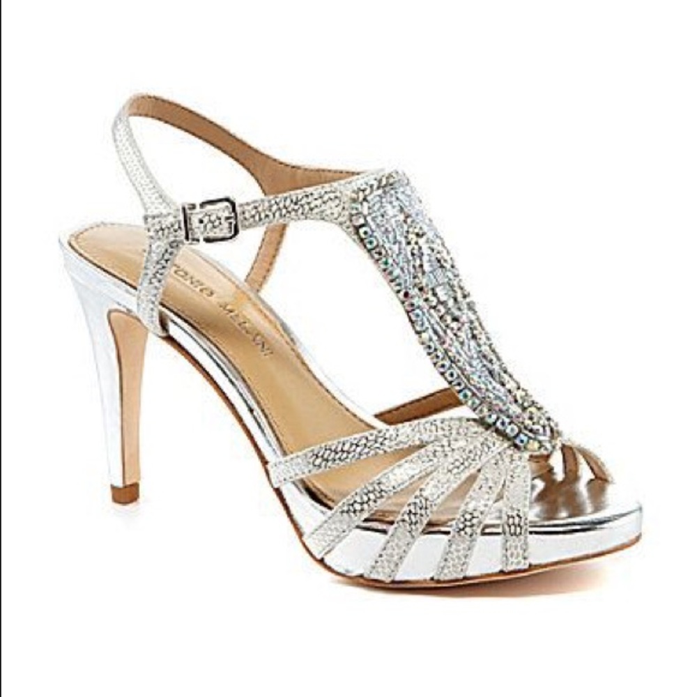 Antonio Melani Nadelle silver heels
